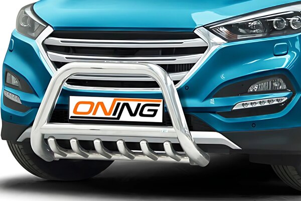 Frontbügel mit Unterbodenschutz für Hyundai Tucson 2015-2018 70mm Edelstahl Gutachten
