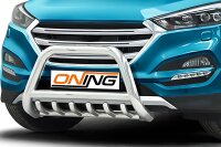 Frontbügel mit Unterbodenschutz für Hyundai Tucson 2015-2018 70mm Edelstahl Gutachten