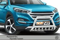 Frontbügel mit Unterbodenschutz für Hyundai Tucson 2015-2018 70mm Edelstahl Gutachten