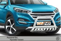 Frontbügel mit Unterfahrschutz für Hyundai Tucson 2015-2018 70mm Edelstahl Gutachten