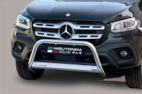 Frontbügel Edelstahl für Mercedes X-Klasse 470 Bj. 2017- Ø63mm mit Gutachten