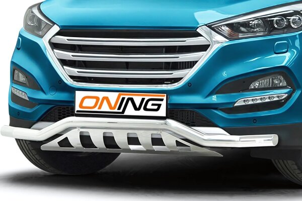 Frontbügel mit Unterfahrschutz für Hyundai Tucson 2015-2018 60mm breit Gutachten
