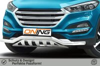 Frontbügel mit Unterfahrschutz für Hyundai Tucson 2015-2018 60mm breit Gutachten