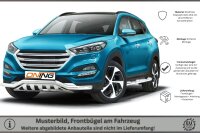 Frontbügel mit Unterfahrschutz für Hyundai Tucson 2015-2018 60mm breit Gutachten