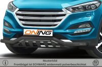 Frontbügel mit Unterfahrschutz für Hyundai Tucson 2015-2018 SCHWARZ 70mm breit