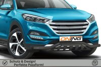 Frontbügel mit Unterfahrschutz für Hyundai Tucson 2015-2018 SCHWARZ 70mm breit