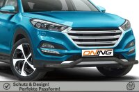 Frontbügel für Hyundai Tucson 2015-2018 SCHWARZ 70mm breit Frontschutzbügel Gutachten