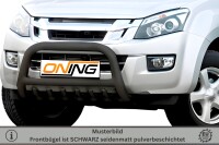 Frontbügel mit Unterbodenschutz für Isuzu D-Max II 2012-2016 SCHWARZ 70mm Gutachten