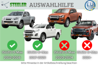 Frontbügel mit Unterbodenschutz für Isuzu D-Max II 2012-2016 SCHWARZ 70mm Gutachten