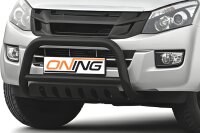 Frontbügel mit Unterfahrschutz für Isuzu D-Max II 2012-2016 SCHWARZ 70mm Gutachten