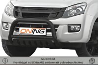 Frontbügel mit Unterfahrschutz für Isuzu D-Max II 2012-2016 SCHWARZ 70mm Gutachten