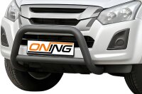 Frontbügel mit Querstreben für Isuzu D-Max II 2012-2016 SCHWARZ 70mm Edelstahl Gutachten