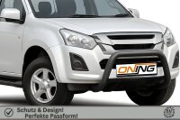 Frontbügel für Isuzu D-Max II 2012-2016 SCHWARZ 70mm Frontschutzbügel Gutachten