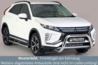 Frontbügel Edelstahl für Mitsubishi Eclipse Cross 2018 76mm mit Gutachten Frontschutzbügel