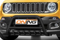 Frontbügel Unterbodenschutz für Jeep Renegade 2014-2018 SCHWARZ 60mm Gutachten