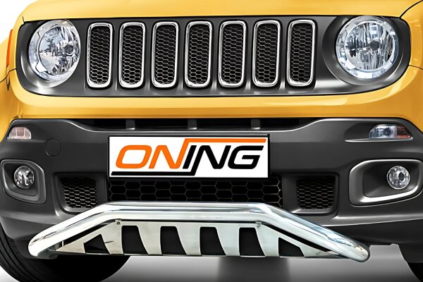 Frontbügel mit Unterfahrschutz für Jeep Renegade 2014-2018 60mm breit Gutachten