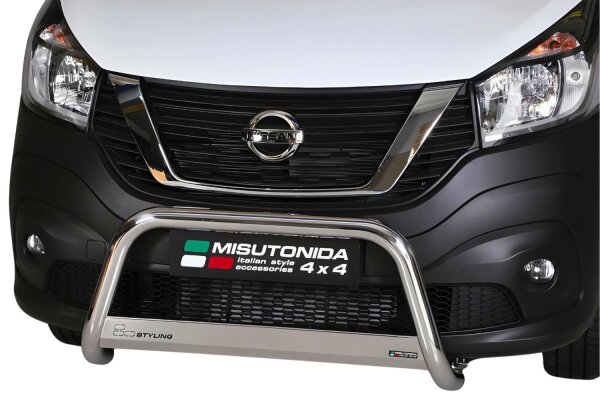Frontbügel Edelstahl für Nissan NV 300 63mm mit Gutachten Frontschutzbügel