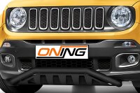 Frontbügel Unterfahrschutz für Jeep Renegade 2014-2018 SCHWARZ 60mm breit Gutachten