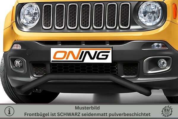 Frontbügel für Jeep Renegade 2014-2018 SCHWARZ 60mm breit Gutachten