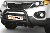 Frontbügel mit Unterbodenschutz für KIA Sorento II 2010-2012 SCHWARZ 70mm Gutachten
