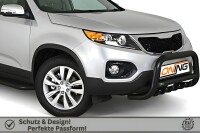 Frontbügel mit Unterbodenschutz für KIA Sorento II 2010-2012 SCHWARZ 70mm Gutachten