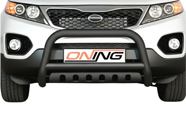 Frontbügel mit Unterfahrschutz für KIA Sorento II 2010-2012 SCHWARZ 70mm Gutachten