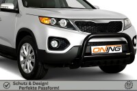 Frontbügel mit Unterfahrschutz für KIA Sorento II 2010-2012 SCHWARZ 70mm Gutachten