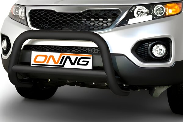 Frontbügel mit Querstreben für KIA Sorento II 2010-2012 SCHWARZ 70mm Gutachten