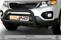 Frontbügel mit Querstreben für KIA Sorento II 2010-2012 SCHWARZ 70mm Gutachten