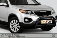 Frontbügel mit Querstreben für KIA Sorento II 2010-2012 SCHWARZ 70mm Gutachten