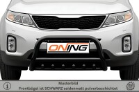 Frontbügel mit Unterbodenschutz für KIA Sorento II 2012-2014 SCHWARZ 70mm Gutachten