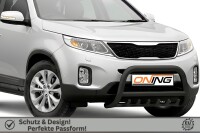 Frontbügel mit Unterbodenschutz für KIA Sorento II 2012-2014 SCHWARZ 70mm Gutachten