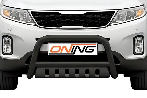 Frontbügel mit Unterfahrschutz für KIA Sorento II 2012-2014 SCHWARZ 70mm Gutachten