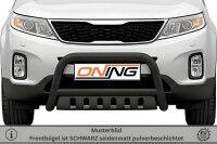 Frontbügel mit Unterfahrschutz für KIA Sorento II 2012-2014 SCHWARZ 70mm Gutachten