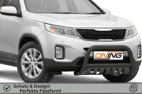 Frontbügel mit Unterfahrschutz für KIA Sorento II 2012-2014 SCHWARZ 70mm Gutachten