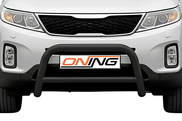 Frontbügel mit Querstreben für KIA Sorento II 2012-2014 SCHWARZ 70mm Gutachten