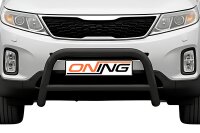 Frontbügel mit Querstreben für KIA Sorento II 2012-2014 SCHWARZ 70mm Gutachten