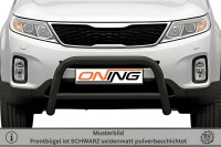 Frontbügel mit Querstreben für KIA Sorento II 2012-2014 SCHWARZ 70mm Gutachten