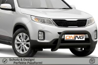 Frontbügel mit Querstreben für KIA Sorento II 2012-2014 SCHWARZ 70mm Gutachten