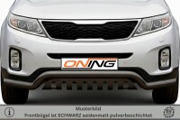 Frontbügel mit Unterfahrschutz für KIA Sorento II 2012-2014 SCHWARZ 70mm breit