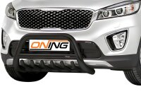 Frontbügel mit Unterbodenschutz für KIA Sorento III 2.0 CRDI 2015-2018 SCHWARZ 70mm