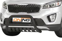 Frontbügel mit Unterfahrschutz für KIA Sorento III 2.0 CRDI 2015-2018 SCHWARZ 70mm