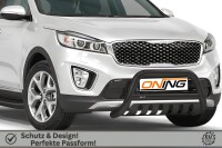 Frontbügel mit Unterfahrschutz für KIA Sorento III 2.0 CRDI 2015-2018 SCHWARZ 70mm