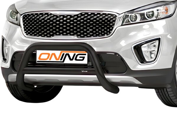 Frontbügel mit Querstreben für KIA Sorento III 2.0 CRDI 2015-2018 SCHWARZ 70mm Gutachten