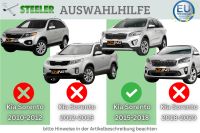 Frontbügel für KIA Sorento III 2.0 CRDI 2015-2018 SCHWARZ 70mm Frontschutzbügel Gutachten
