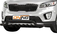 Frontbügel mit Unterbodenschutz für KIA Sorento III 2015-2018 SCHWARZ 70mm breit Gutachten