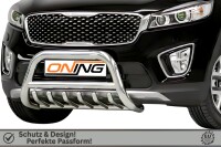 Frontbügel mit Unterbodenschutz für KIA Sorento III 2.0 CRDI 2015-2018 70mm Gutachten