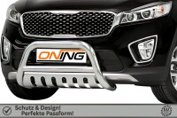 Frontbügel mit Unterfahrschutz für KIA Sorento III 2.0 CRDI 2015-2018 70mm Gutachten