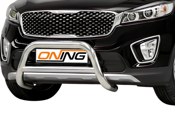 Frontbügel mit Querstreben für KIA Sorento III 2.0 CRDI 2015-2018 70mm Edelstahl Gutachten