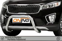 Frontbügel für KIA Sorento III 2.0 CRDI 2015-2018 70mm Frontschutzbügel Gutachten